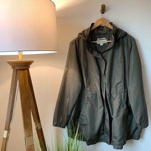 Ava & Viv Olive Rain Jacket